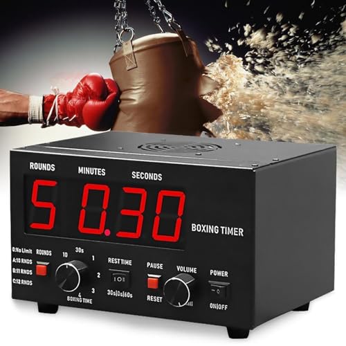 Reloj temporizador para gimnasio, cuenta atrás/adelante, cronómetro digital, temporizador de intervalos para entrenamiento en gimnasio o garaje miniatura 1