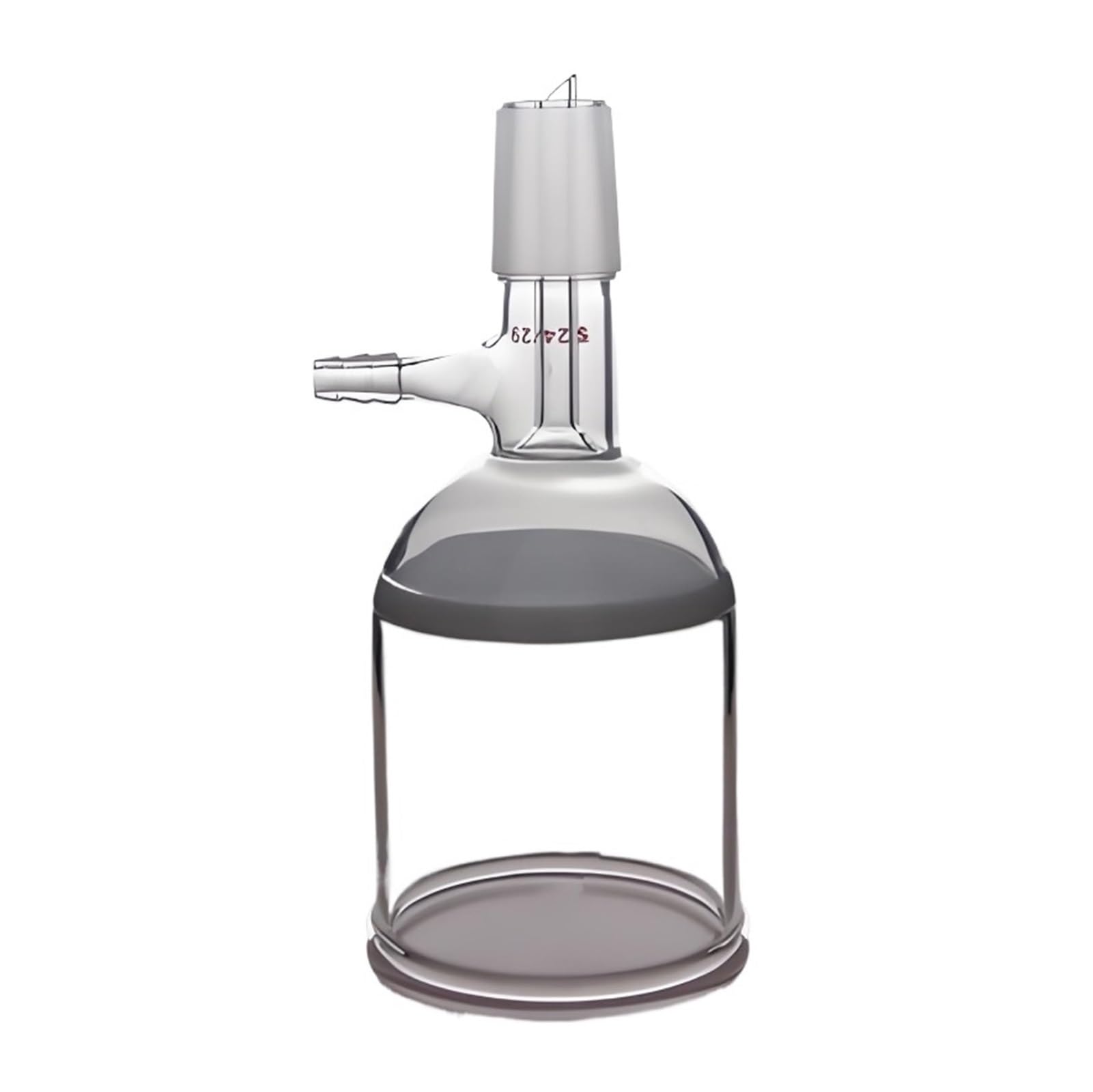 Laborglas-Filtertrichter, Saugtrichter mit Abzweigrohr, G3-Sandkern, Laborausrüstung(100mL Caliber 19mm)