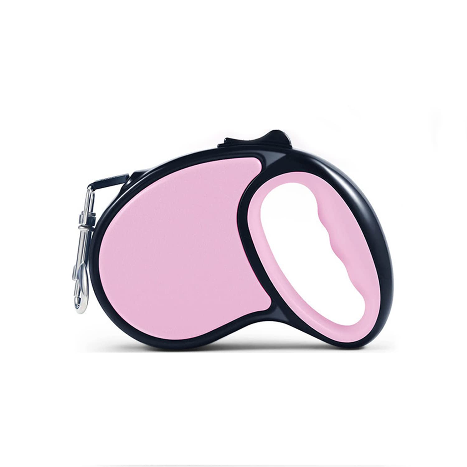 X spring Retractable Dog Leash, 5m Dog Leash 360° Tangle-Free with Anti-Slip Handle, One-Handed Brake, Pause and Lock, for Small Medium Large Dogs (Pink)