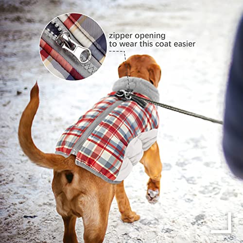 Image of FUAMEY Dog Jacket for Small Dogs Warm Dog Jackets with Harness Built in