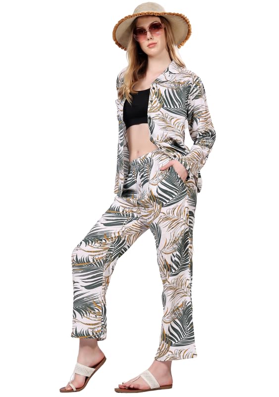 London Hills Womens Cotton Floral Coords Set | Co-Ord Set | Cord ...