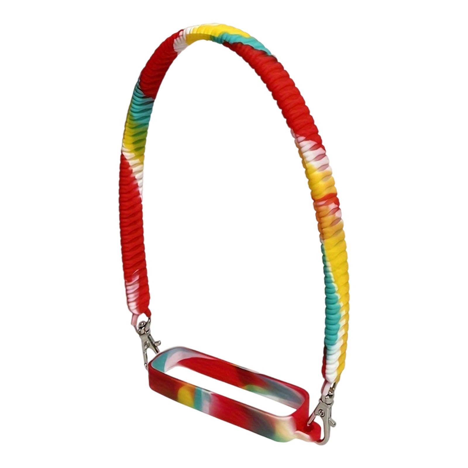 Msioytog Portable Cup Attachments Systems with Colorful Silicone Rope Outdoors Fitness Equipments Essential User Friendly Silicone Cup Carriers