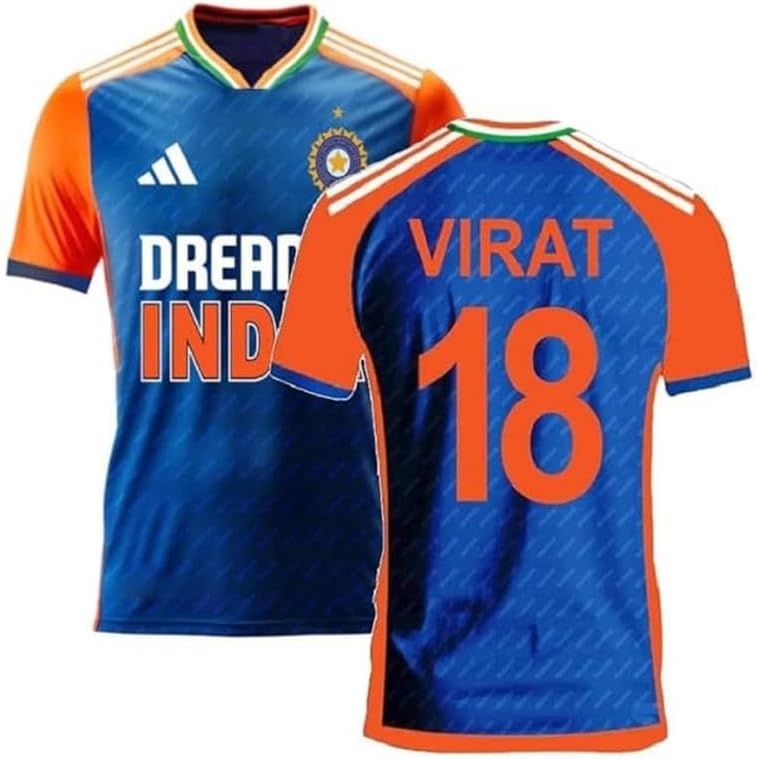 GenericIndia Cricket Jersey | Virat Jersey 2024 for Men and Kids