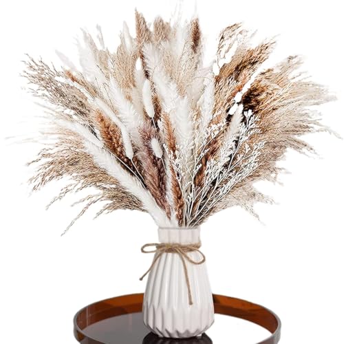 Pampas Grass Large Pampas Grass Decor Home Bouquet Natural Fluffy miniatura 1