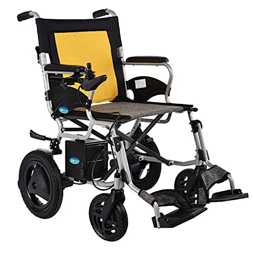 Potente Motor Dual, Apto para Ancianos y discapacitados, Scooter eléctrico de Movilidad Plegable Ligero, Silla de Ruedas eléctrica, Silla de Ruedas eléctrica Plegable motorizada