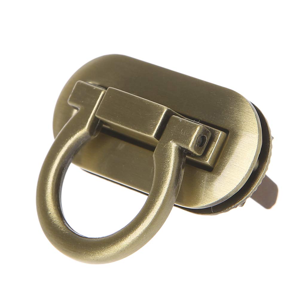 Metal Clasp Turn Lock - Twist Locks for DIY Handbag Craft Bag Purse Hardware by Beinil