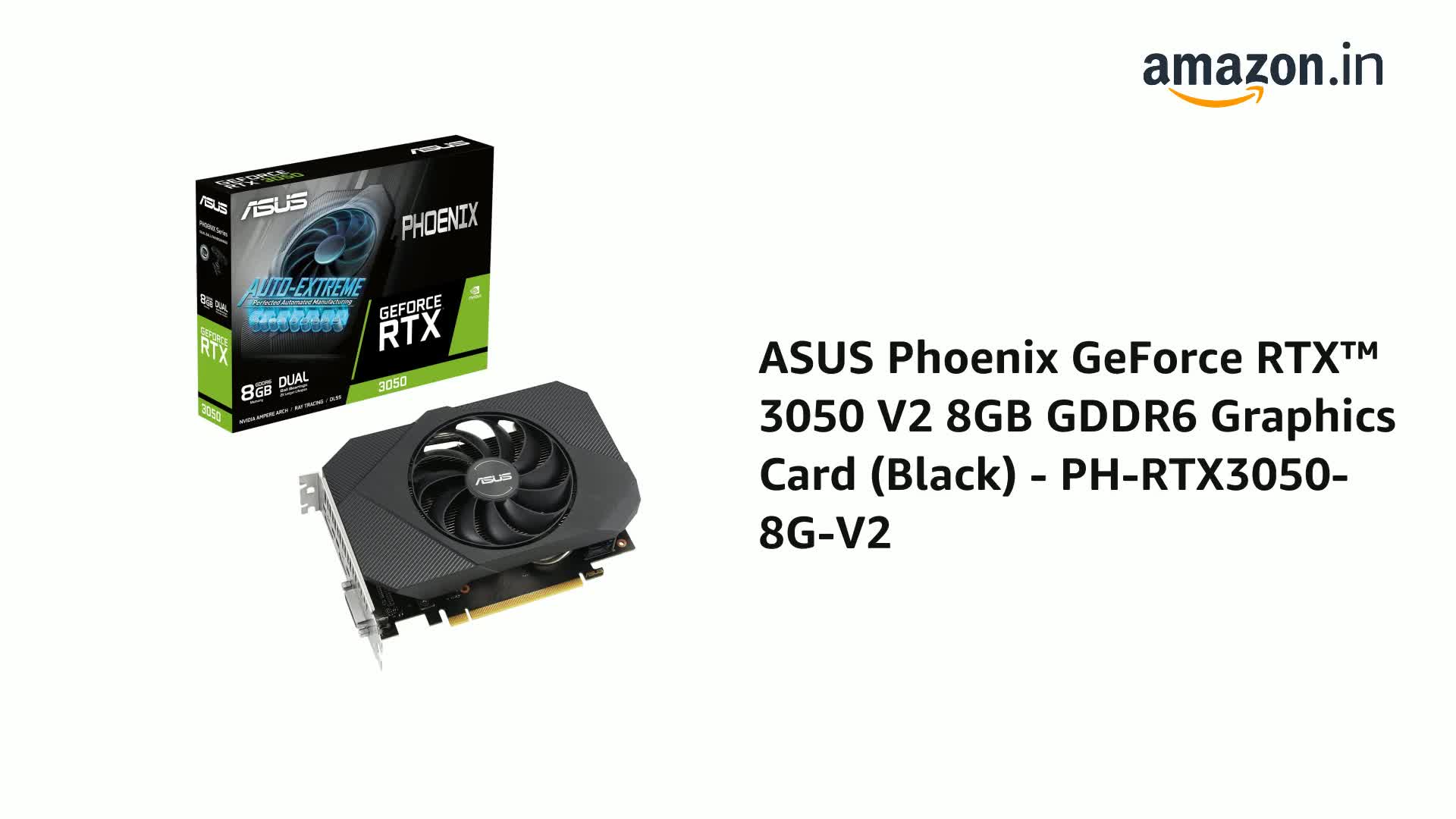 Amazon.in: Buy ASUS Phoenix GeForce RTX™ 3050 V2 8GB GDDR6