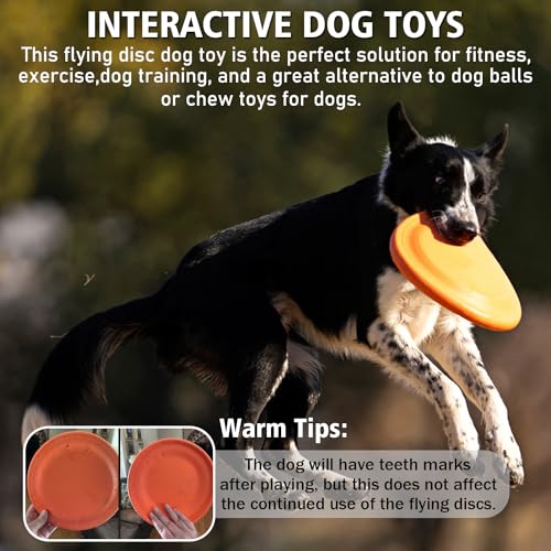 Xigou Dog Flying Disc - Durable Rubber Flying Disc Dog Toy thumb #2