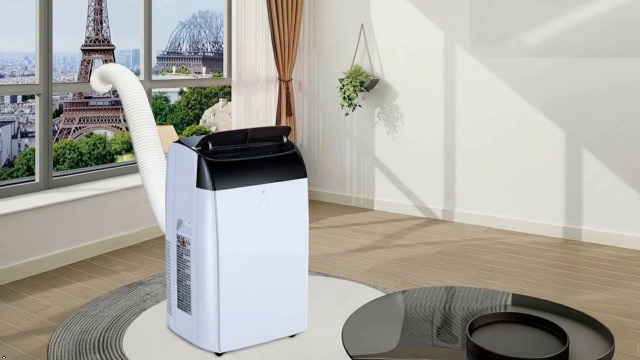 Image of 14,000BTU Portable Air Conditioner Dual Motor Technology, 3-in-1 AC Unit with Dehumidifier & Fan, Cools Rooms up to 550 Sq.Ft, Ultra Quiet 52dB Operation with Smart Sleep Mode, Remote Control, 24H Tim