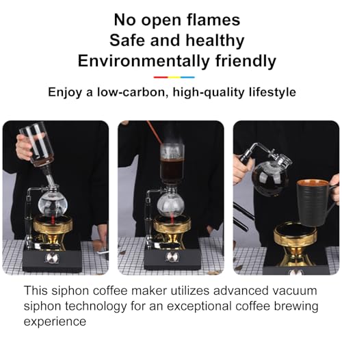 Cafetera sifón para 3 tazas con control termostático miniatura 2