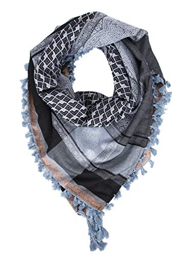 Image of Merewill Cotton Shemagh Tactical Desert Wrap Keffiyeh Head Neck Arab Scarf For Men 49 inchx49 inch