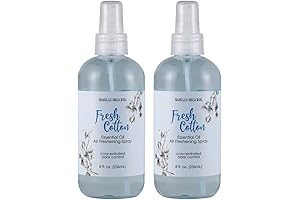 SMELLS BEGONE Essential Oil Air Freshener Spray with 100% Pure Egyptian Cotton...