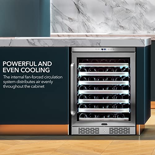Whynter BWR-545XS Elite Spectrum Lightshow 54 Bottle Stainless Steel 24 Inch Built Touch Controls And Lock Wine Refrigerator thumb #4