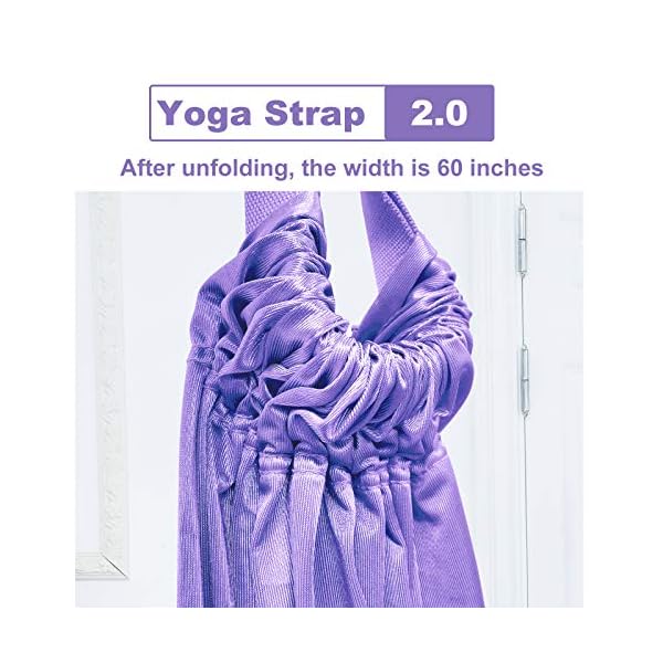 Leg Stretcher Strap, Stretching Equipment with Door Anchor Flexibility Trainer Backbend Assist Stretch Out Strap for Dance Aerial Yoga Ballet Leg Stretching Exercise