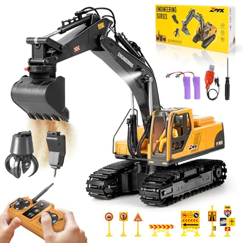 Charmofun 3-in-1 Ferngesteuerter Bagger, 2,4GHz RC Bagger...