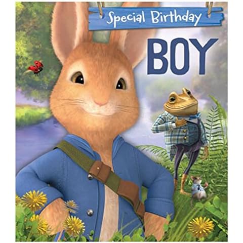 Peter Rabbit Birthday Card for Boys Cover