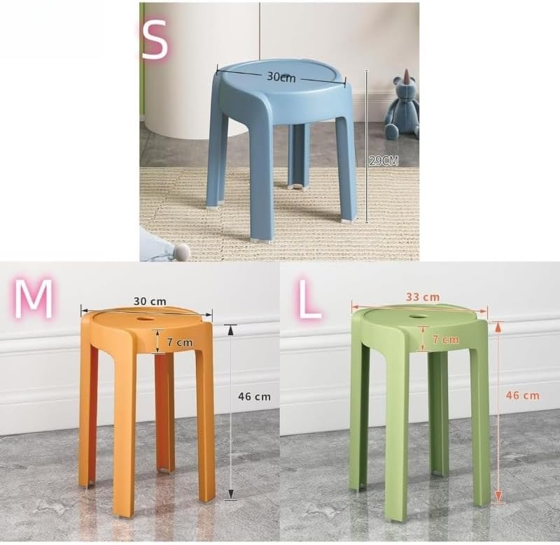 GAKQT折りたたみプラスチックツール螺収納可能安定耐重角丸み設計ダイニング・デスクサイド対応小家庭・賃貸居住者向け (L01,M