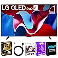 LG OLED65C4PUA OLED C4 65 Inch HDR 4K Smart OLED TV 144 HZ Refresh Rate + UAX 4K HDMI 2.0 Cable + CPS 24 Months Protection and Streaming Bundle with Alexa (65 INCH)