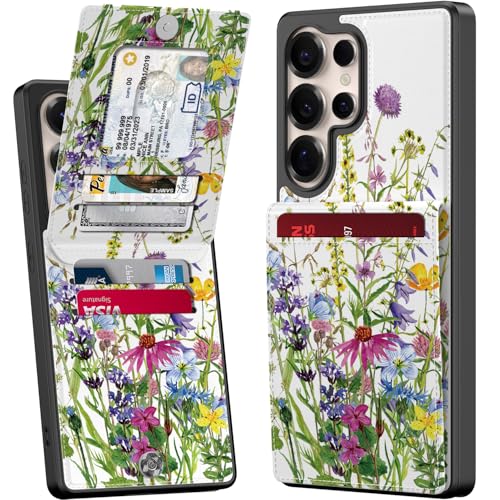 Bemal for Samsung Galaxy S25 Ultra Wallet Case Built-in Card Slots Holder