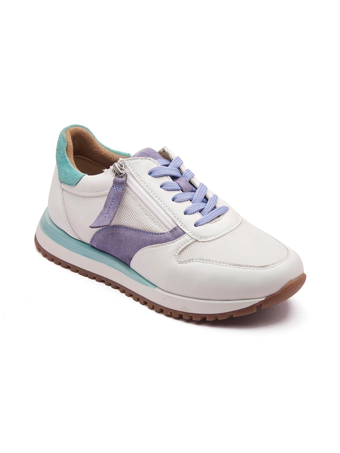 Michael Angelo Trendy White and Purple Sneakers for Women with Comfortable Sole (MA-6502) (B0CNGQBTJH) Amazon Price History, Amazon Price Tracker
