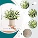 Der Rose 3 Pack Mini Potted Fake Plants Artificial Plastic Eucalyptus Plants Topiaries for Home Office Desk Farmhouse Shelf Room Bathroom Decor(Sage Green)