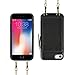ZVE Case for iPhone SE 3rd/SE 2nd/iPhone 7/iPhone 8, 4.7 inch, Wallet Case with Crossbody Strap Credit Card Holder Zipper Purse Wrist Strap Cover for iPhone 8/7/SE 2020/SE 2022,4.7 inch -Black
