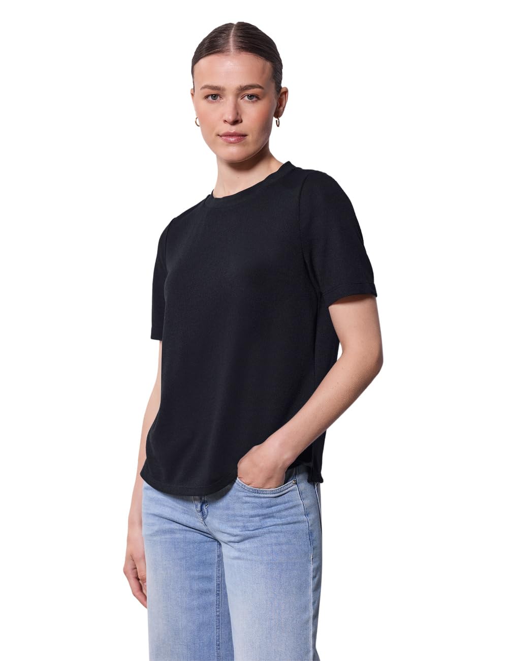 Damen Strick-Look T-Shirt