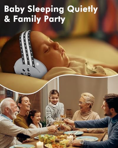 Image of Baby Ear Protection, Noise Cancelling Headphones for Babies, Noise Reduction Earmuffs for Infant and Toddlers up to 36 Months
