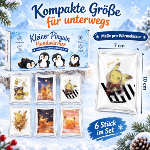 6 Stücke Taschenwärmer Kinder,Taschenwärmer Kinder Wiederverwendbar – Ansicht 2