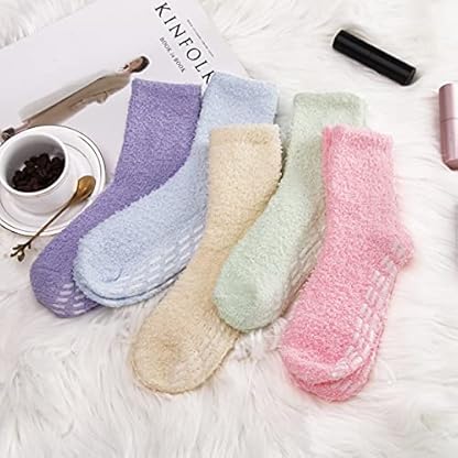 Breslatte Non Slip Hospital Socks with Grips for Women Grip Slipper Socks for Women Gifts - Image 7
