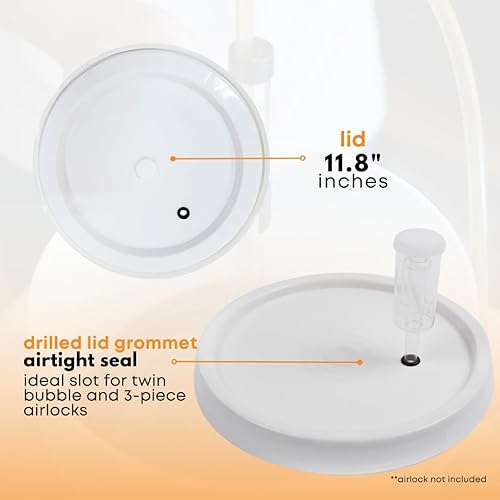 Miniatura 2 de Cubeta con tapa y espiga para embotellado de cerveza, 6.5 galones