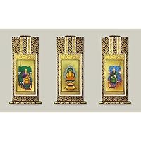 Amazon｜京仏壇いせむら 掛軸3枚セット 紺表装 各宗派・寸法