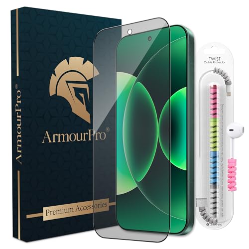 Image of ArmourPro Anti Glare Matte Tempered Glass for Xiaomi 17, Anti Fingerprint Screen Protector, 9H Scratch Resistant, Smooth Touch, Easy Installation Kit with Cable Protector