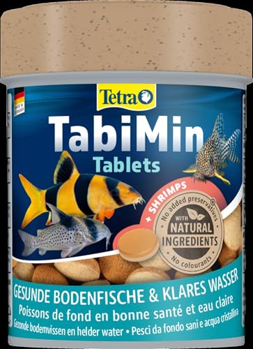 Tetra Tablets TabiMin - Alimento en pastillas para todos los peces de fondo, lata con 275 pastillas