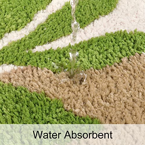 Haocoo Bath Mat Morden Abstract Art, 20X32 Inch Ultra Soft Non-Slip Bathroom Rugs Microfiber Machine Washable Bath Rug,Art Design Boho Bathroom Rug Door Mat For Bathroom Tub Shower Decor #TOP3