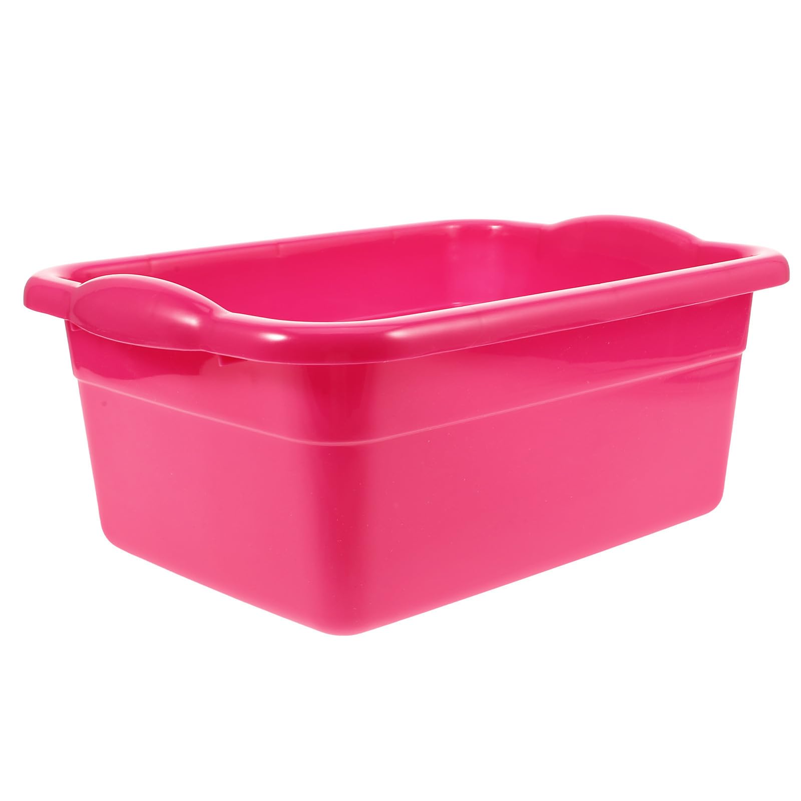 Lavabo portátil rojo con sistema anti salpicaduras para uso doméstico
