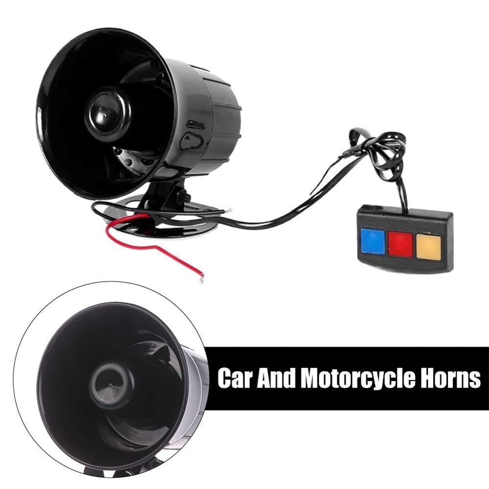 Lenker Lautsprecher-Audio 12V 3 Ton Sound Lauter Auto Lautsprecher Motorrad Warnung Alarm Automotive Polizei Feuer Zubehör Sirene 20W