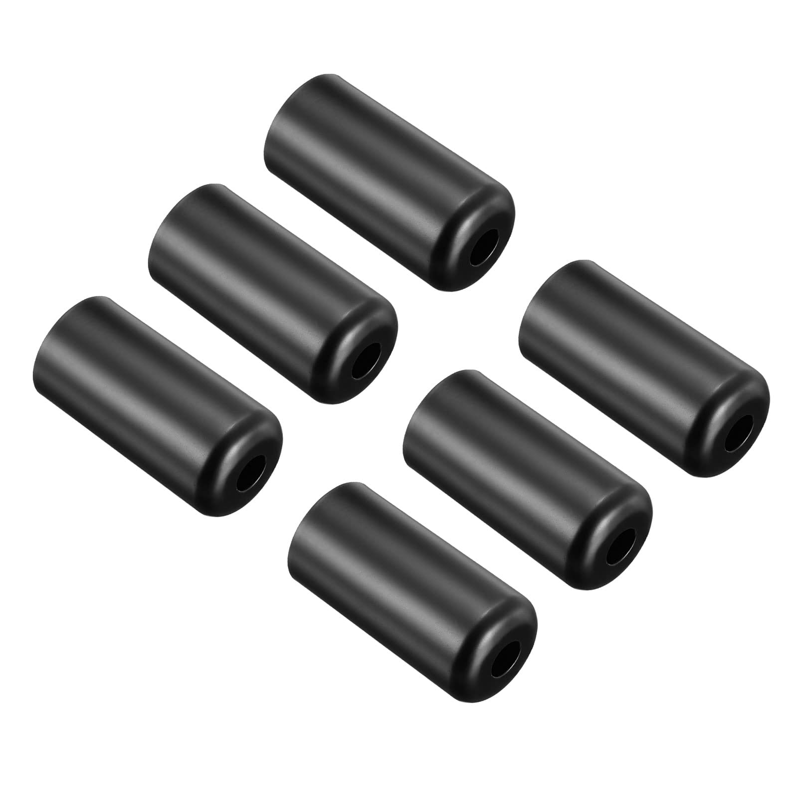 PATIKIL E14 Lamp Socket Cup, 6 Pack Lamp Bases Holder Covers Sleeves Decorative Lighting Accessories for Chandelier Wall Ceiling Light Black