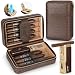 Produktbild Scotte Portable Travel Cigar Humidor Case and Cigar Lighter Set (Holds 7 Cigars)