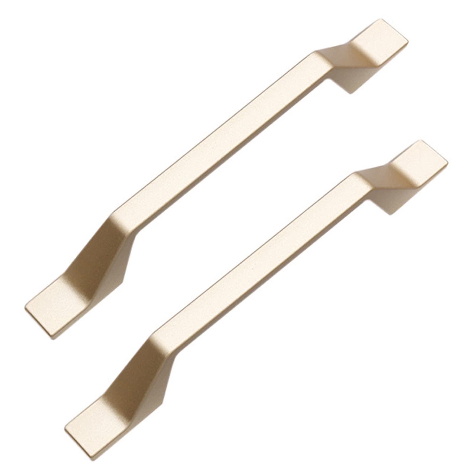 Niusabou Copper Bow Pulls Door Handles, Cabinet Handles 2 Pcs Black, Solid Aluminum Bow Drawer Pulls 96-192Mm(,Hole Distance 128Mm)