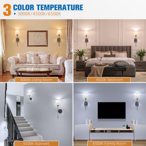 Image of NIORSUN 19.9 inch Battery Operated Wall Sconce Set of 2,Beige Black Rechargeable Wall Lights with 5200mAh Dimmable Bulbs and Remote,9 Colors Wireless Wall Lamps for Bedroom Living Room Decor