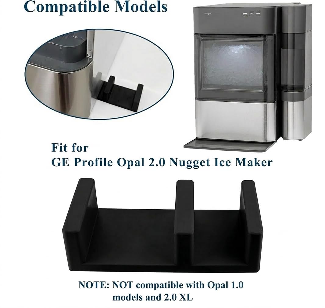 Replacement Side Water Tank Clip Holder Block Compatible with GE Profile Opal 2.0 Nugget Ice Maker – Connector Bracket for Side Tank Attachment (Not Compatible with Opal 1.0)
