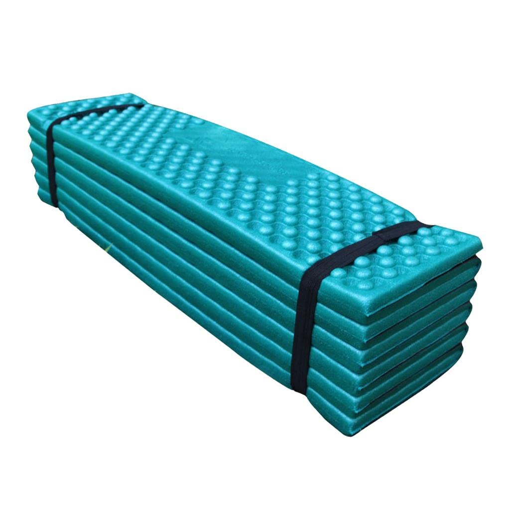 Tapis de Plage et de Couchage Portable et Pliable en Mousse, Imperméable et, Vert, 190x56cm