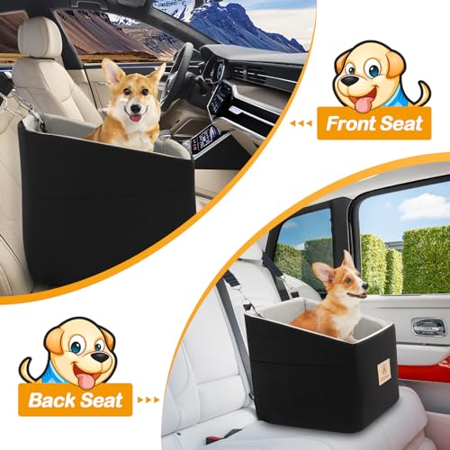 Dog Car Seat for Small Dogs, Memory Foam Booster Dog Car Seat with Washable Removable Cover, Dog Booster Seats for Small Dogs 25lbs, Elevated Pet Car Seat, Dog Seat Belt, Dog Blankets Dog Car Seat for Small Dogs, Memory Foam Booster Dog Car Seat with Washable Removable Cover, Dog Booster Seats for Small Dogs 25lbs, Elevated Pet Car Seat, Dog Seat Belt, Dog Blankets