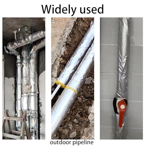 Tubo isolante autoadesivo in schiuma pre-fessura per protezione antigelo, adatto per tubi da 16-114 mm, ideale per irrigazione invernale all'aperto e tubi dello scaldabagno (22 mm x 20 mm x 95 cm)