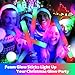 wellent 68 PCS LED Foam Glow Sticks Bulk, Glow in the Dark Party Supplies with 3 Modes Colorful Flashing, Neon Party Favors for Birthday, Wedding, Carnival, Concert, Halloween Glow Sticks
