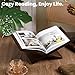 Honoson Open Display Book Stand 16 x 9 x 6 Inches Wooden Large Book Holder for Reading Open Bookstand X-Shaped Cookbook Stand for Bible Magazines Art Textbooks Recipe Coffee Table Decor(Dark Walnut)