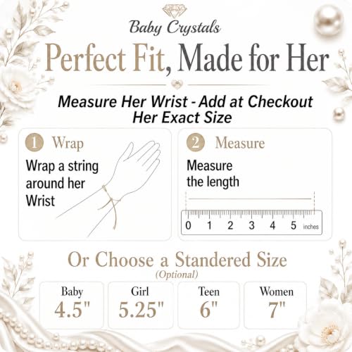 Image of Personalized White Pearl Girls Bracelets Keepsake Jewelry Gift Baby Adults