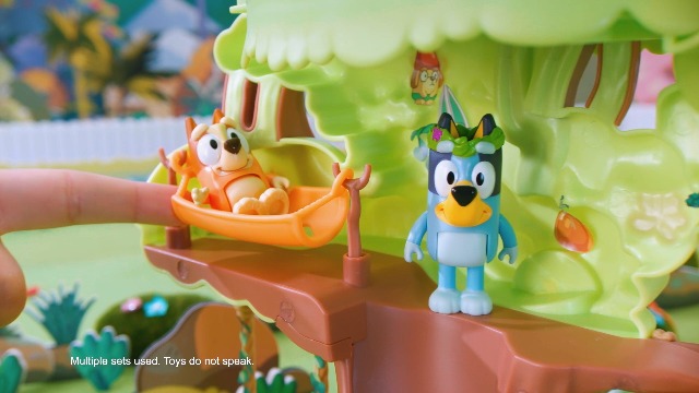 Amazon.com: Bluey 2-Sided Treehouse Playset, 11”, Action-Packed