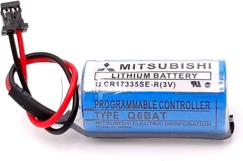 Miniatura 4 de zoyfayl CR17335SE-R3V Q6BAT PLC Lithium Battery for QNS System Q6BAT Q25PRHCPU Q170HBATC with Plug 1800mAh 3V Battery 1 Pcs CR17335SE-R Battery